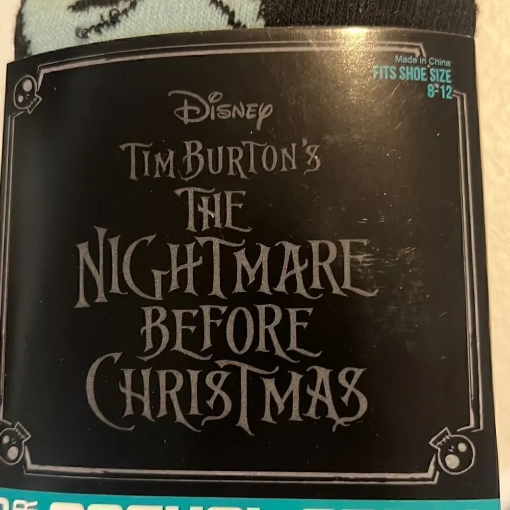 Nightmare Before Christmas 6 Pair Casual Crew Socks Shoe Size 8-12 New